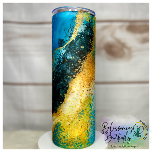 Hands Full Frosted Glass Tumbler