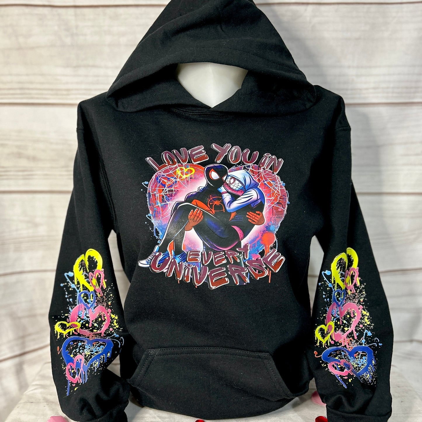 I love you in every universe youth hoodie