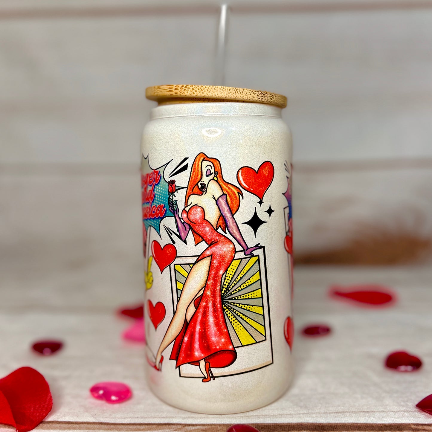 Jessica Rabbit Glass Cup