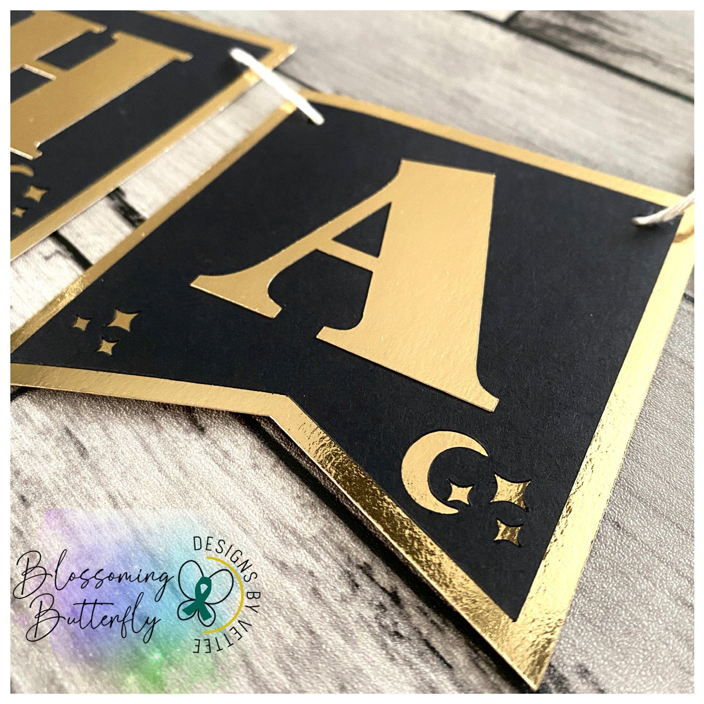 Moth Cake Topper and Banner