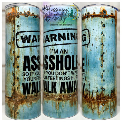 Warning Tumbler