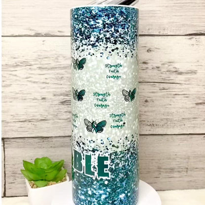 Never Give Up MG Awareness Tumbler